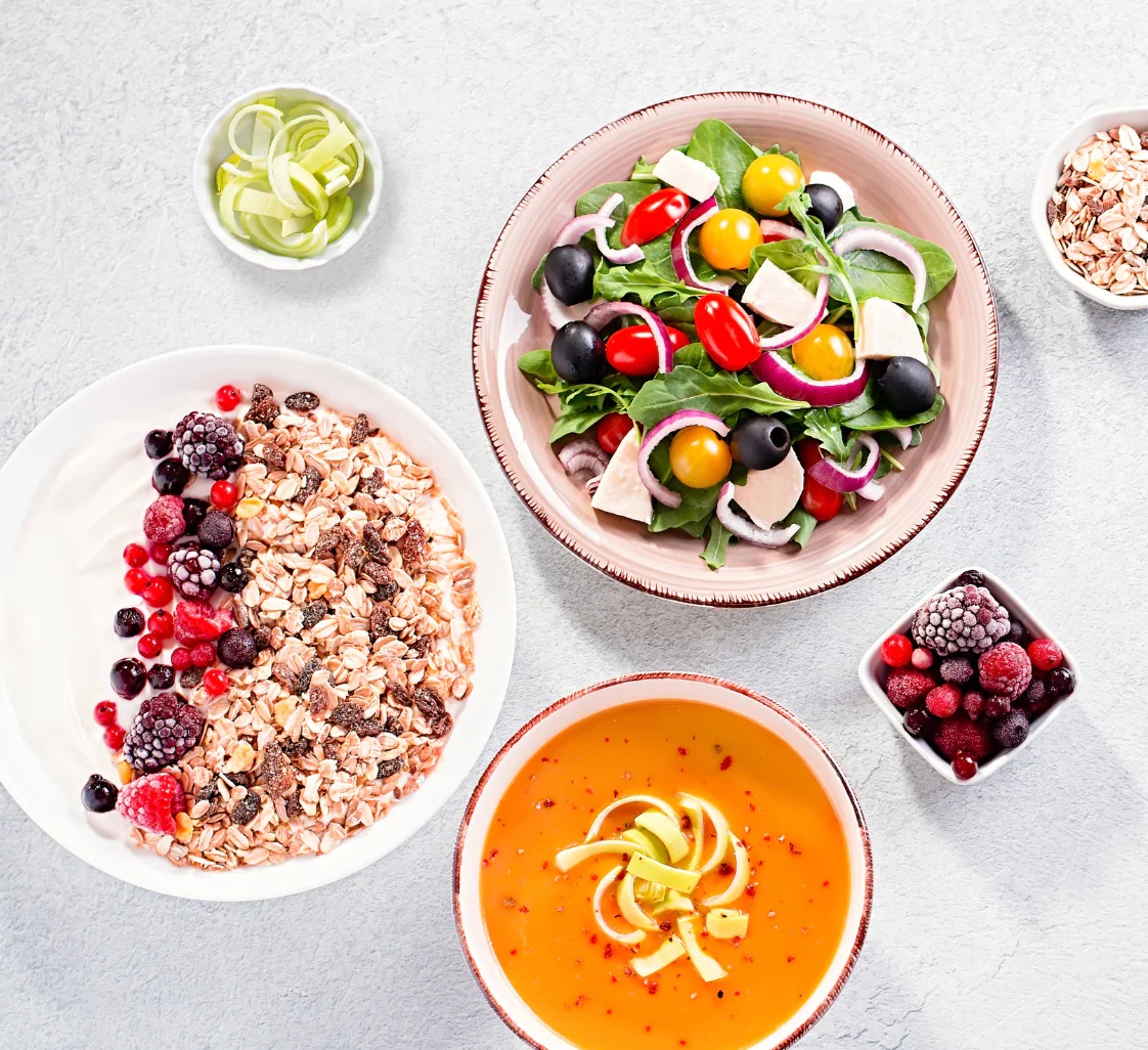 Landtraining voor zwemmers voeding