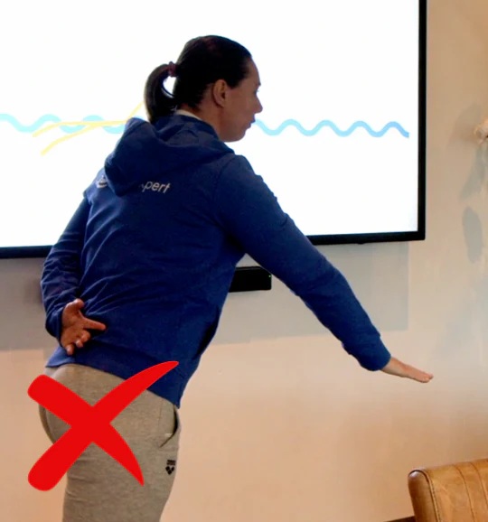 Swim catch wrong push lift result