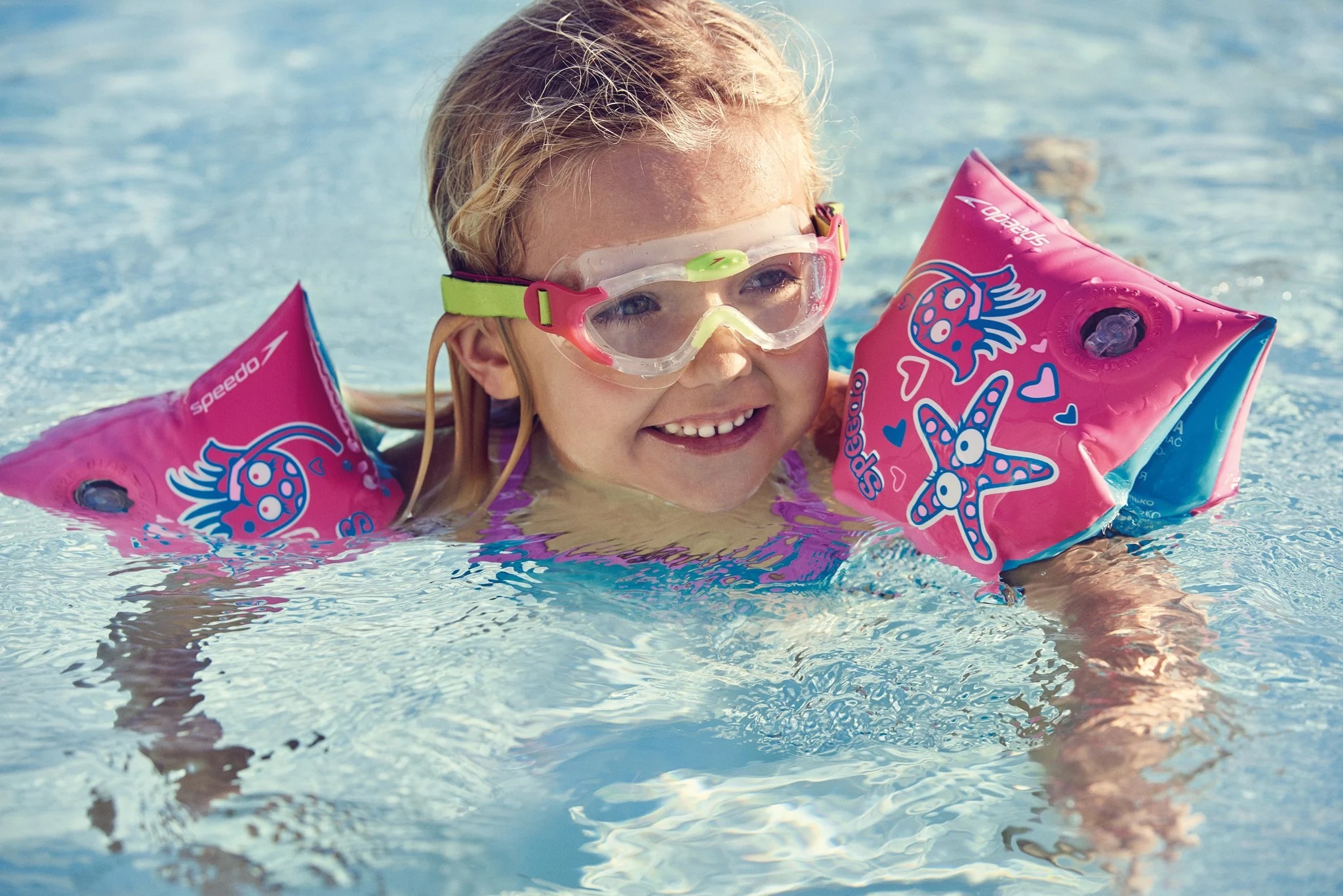 Zwemvleugels om vertrouwen in het water te krijgen