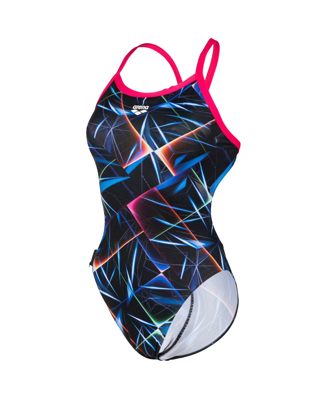 Arena W Swimsuit challenge-back allover black/multi/rose F34