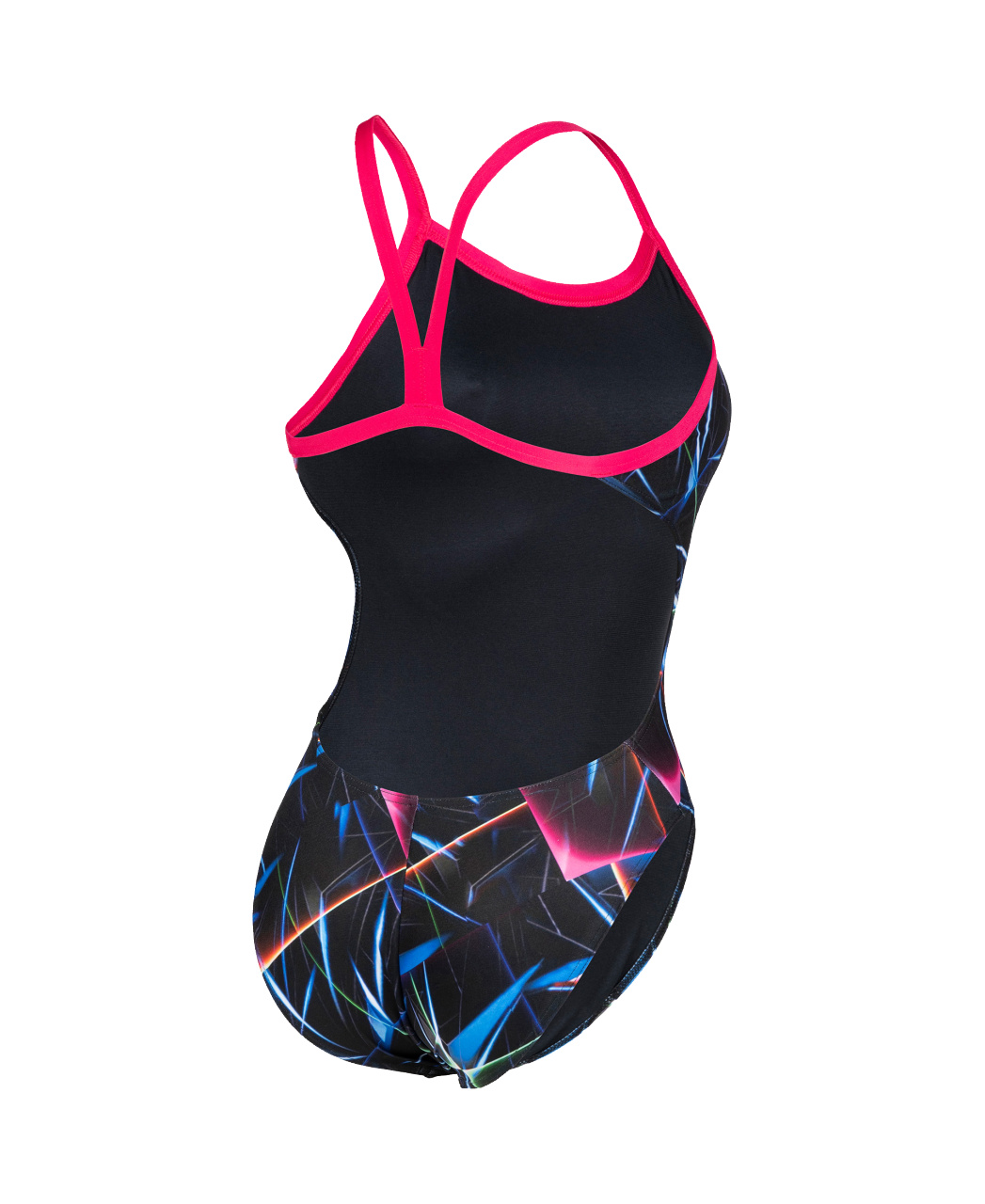 Arena W Swimsuit challenge-back allover black/multi/rose F34