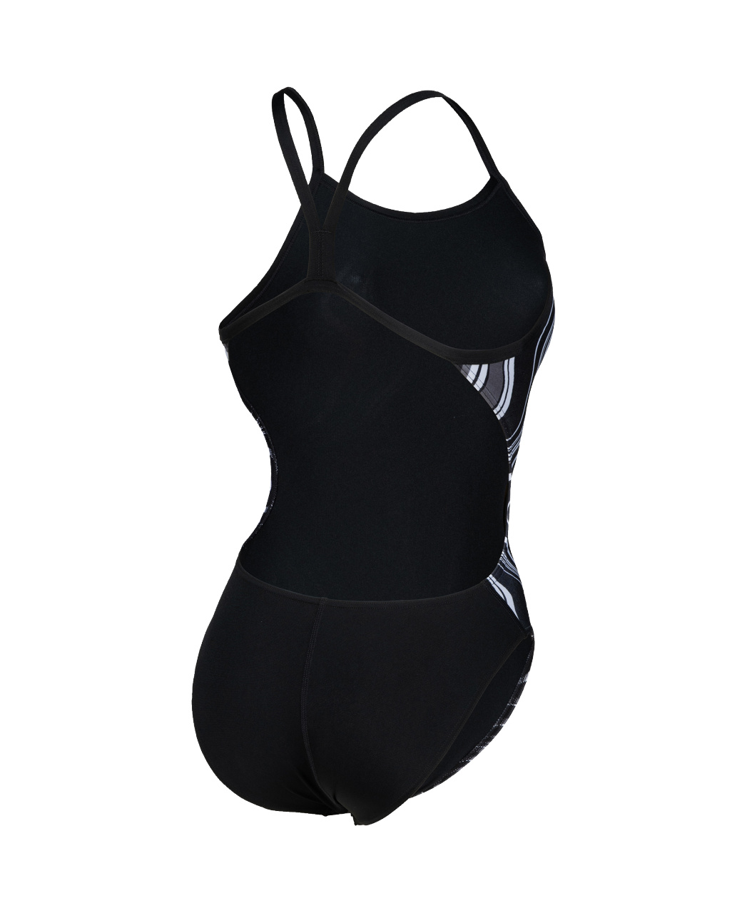Arena W Swimsuit challenge-back Marbled black/multi F36
