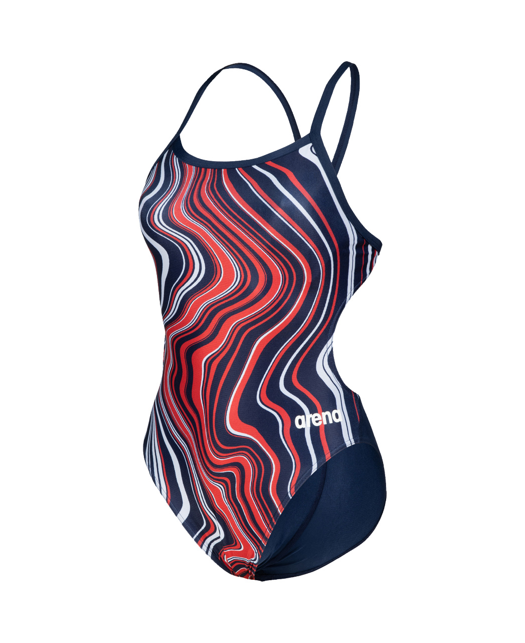 Arena W Swimsuit challenge-back Marbled navy/multi F36