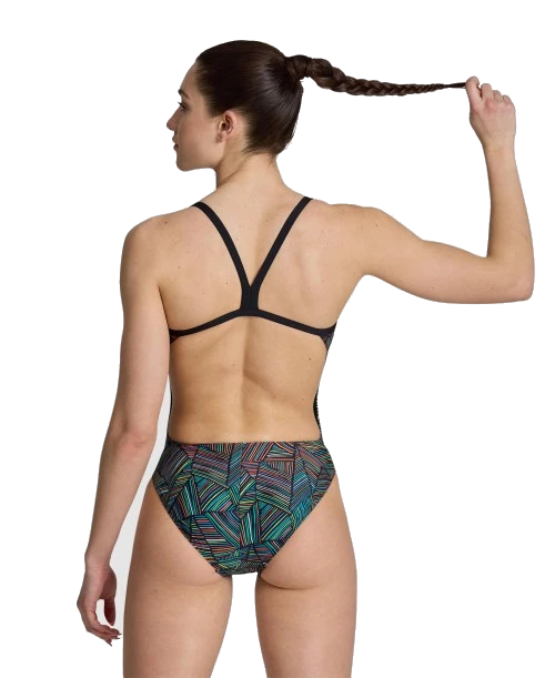 Arena W Swimsuit overview challenge-back black/multi F34