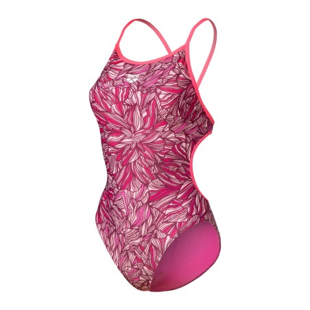 Arena W Swimsuit pink Dahlia lace-back