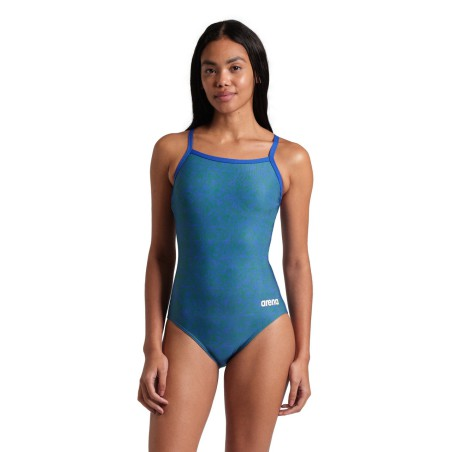 Arena W Swimsuit abstract tiles lightdrop-back