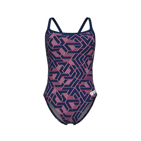 Arena W Swimsuit escape lightdrop-backblue/red/white F36