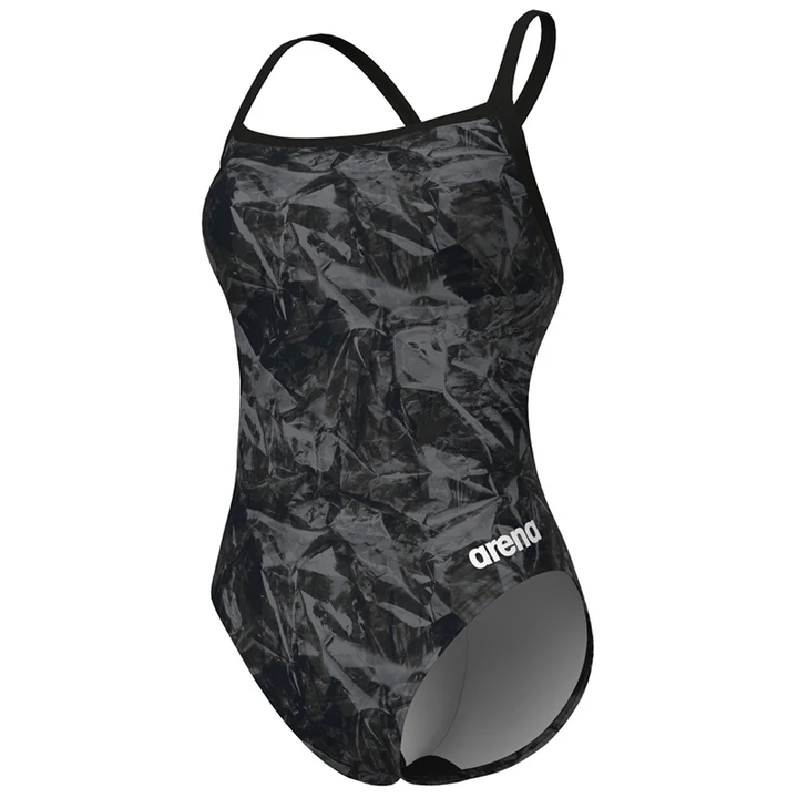 Arena W Swimsuit team crackle challenge-back black F40