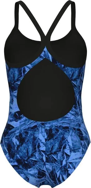 Arena W Swimsuit team crackle challenge-back black/royal F36