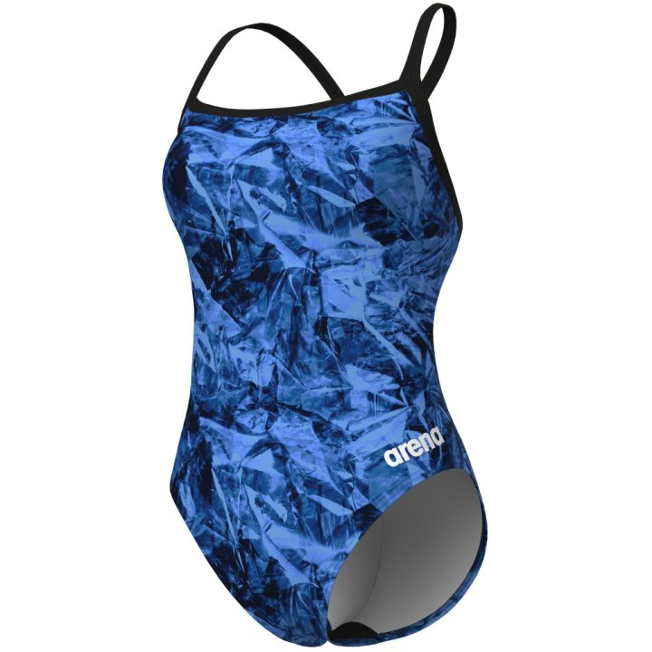 Arena W Swimsuit team crackle challenge-back black/royal F36