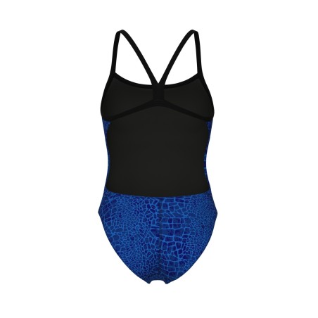 Arena W swimsuit Snakeskin challenge black/ team royal F34