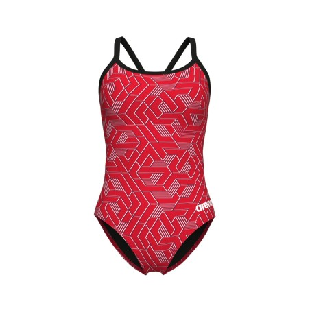 Arena W Swimsuit escape lightdrop-backblack/red F40