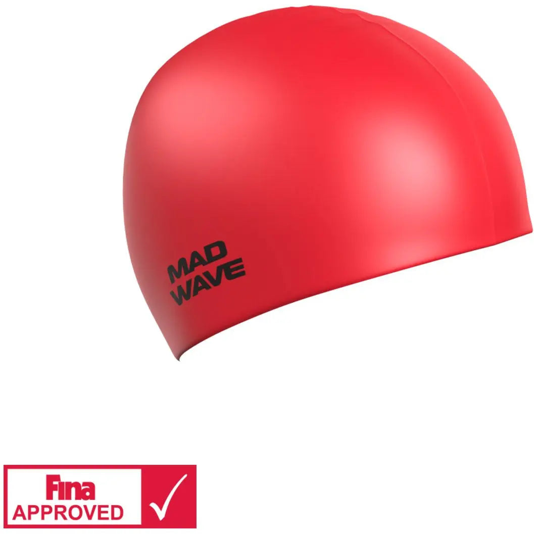 Mad Wave badmuts Intensive Silicone Solid Rood
