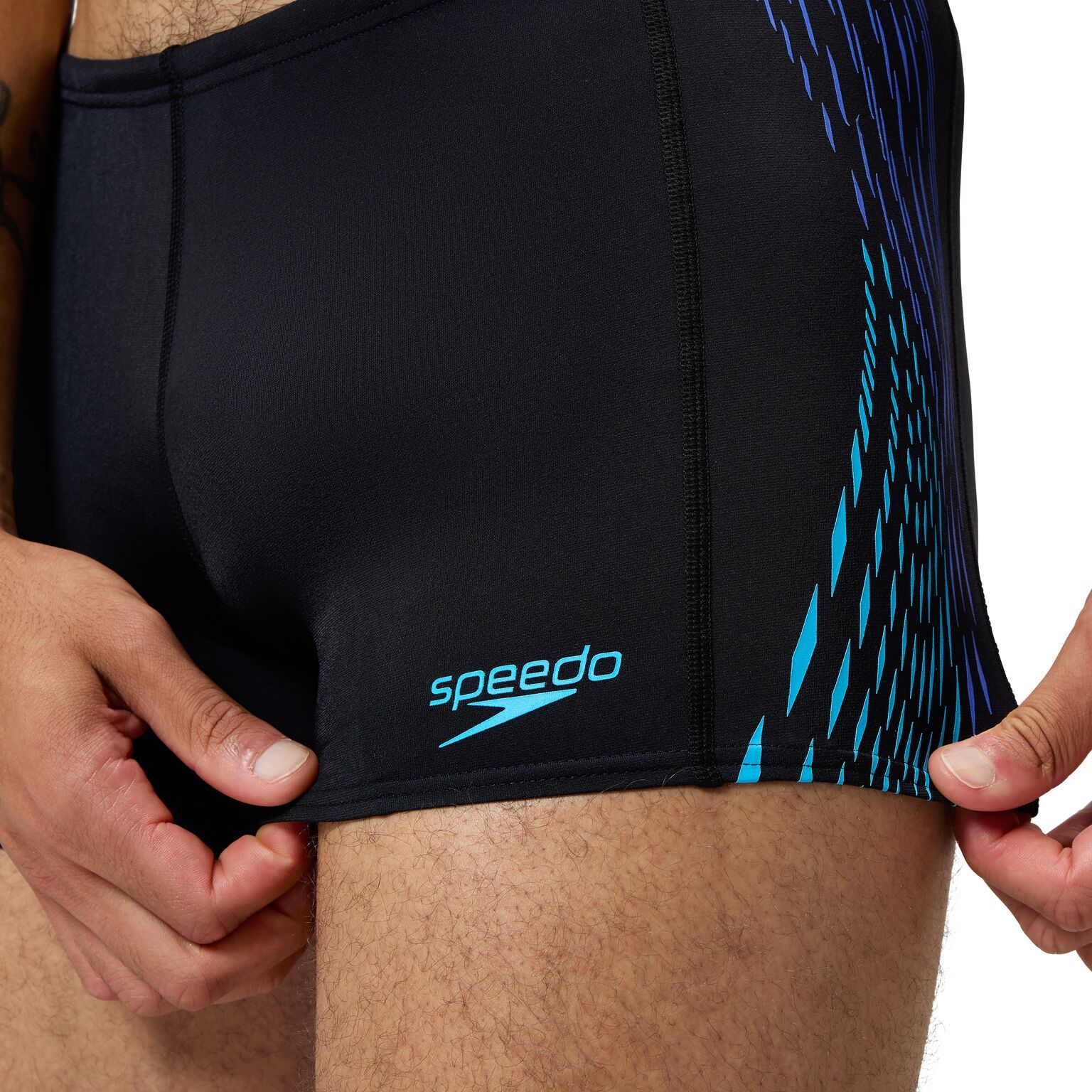 Speedo Boxer Eco+ tech panel black/blue D4/32