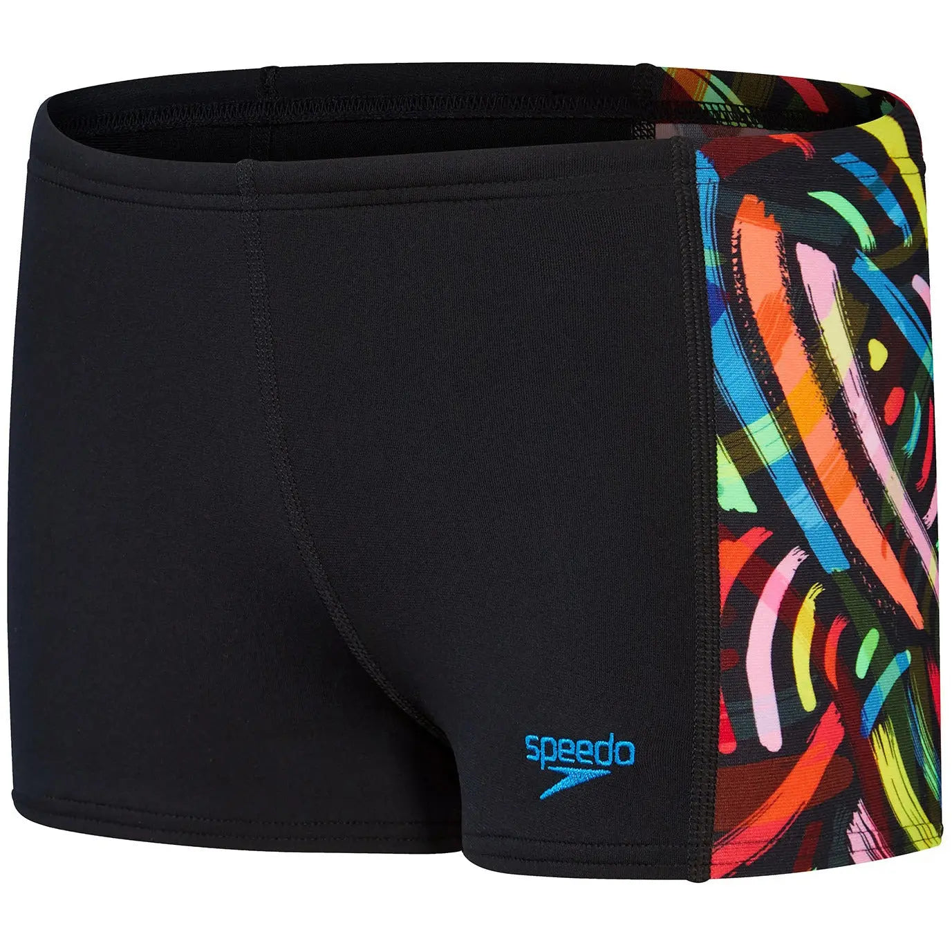 Speedo B Aquashort ECO+ DIG PANEL zwart/rood 164