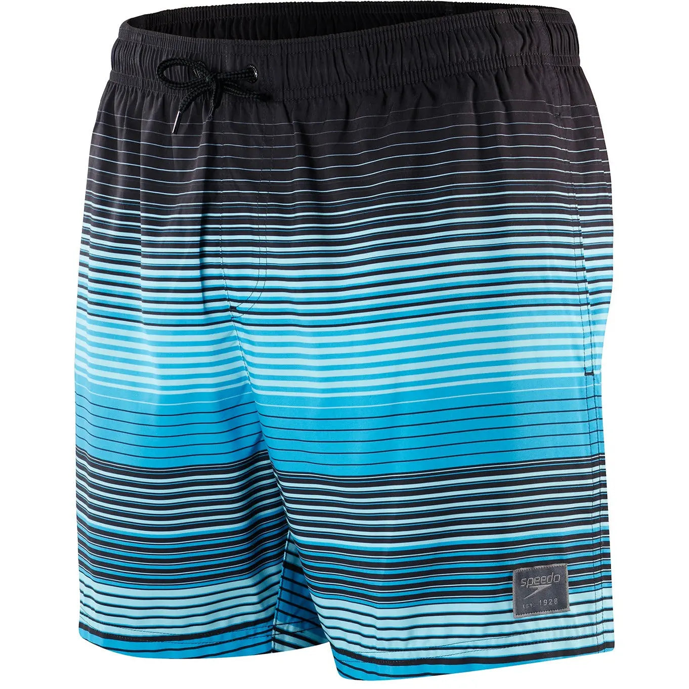 Speedo Beach-Short Placement Leisure 16" Zwart/Blauw 32