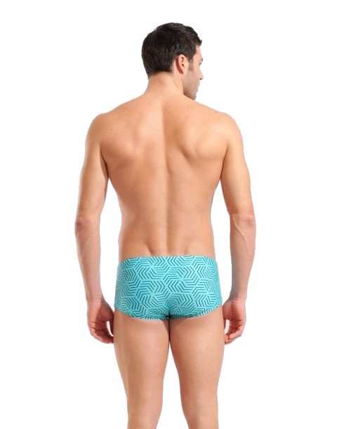 Arena low waist short M allover black- water multi F75