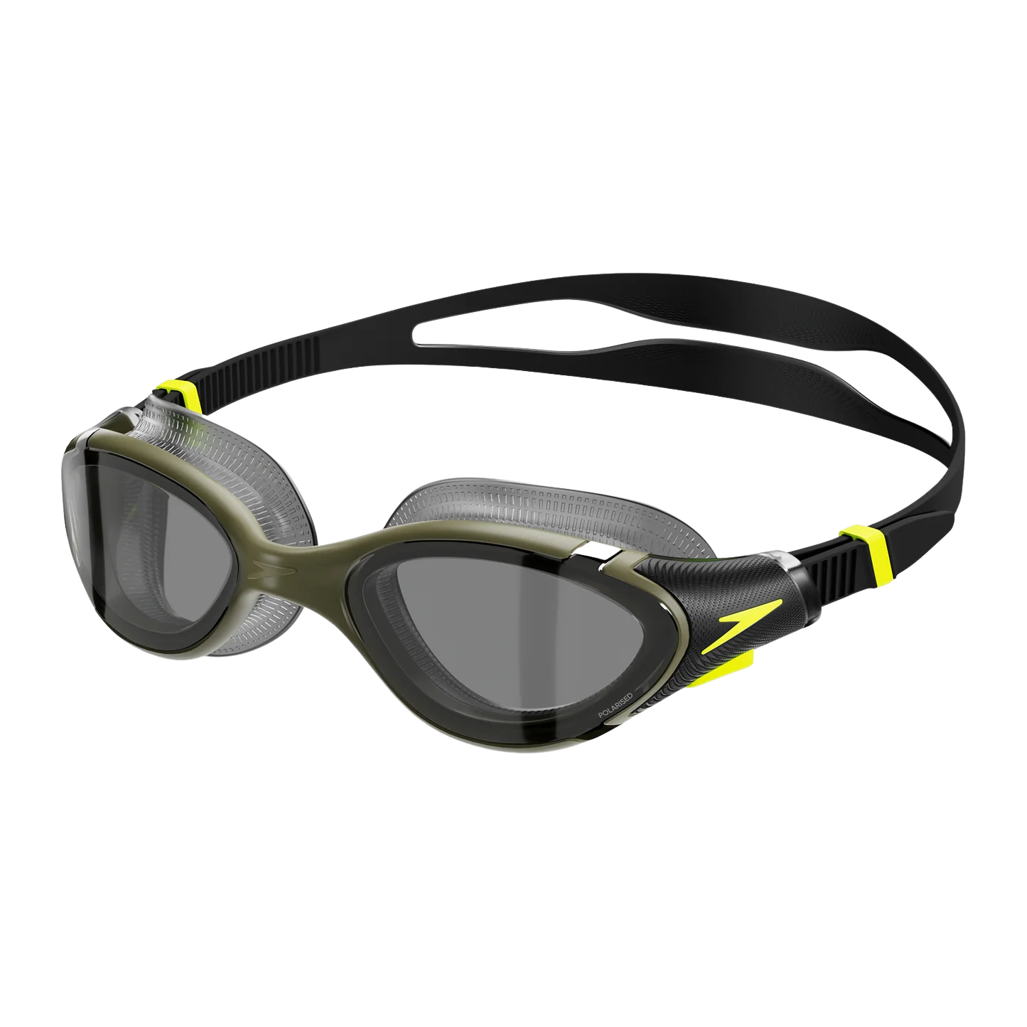 Speedo zwembril Biofuse 2.0 Polarised Black olive hyper smoke