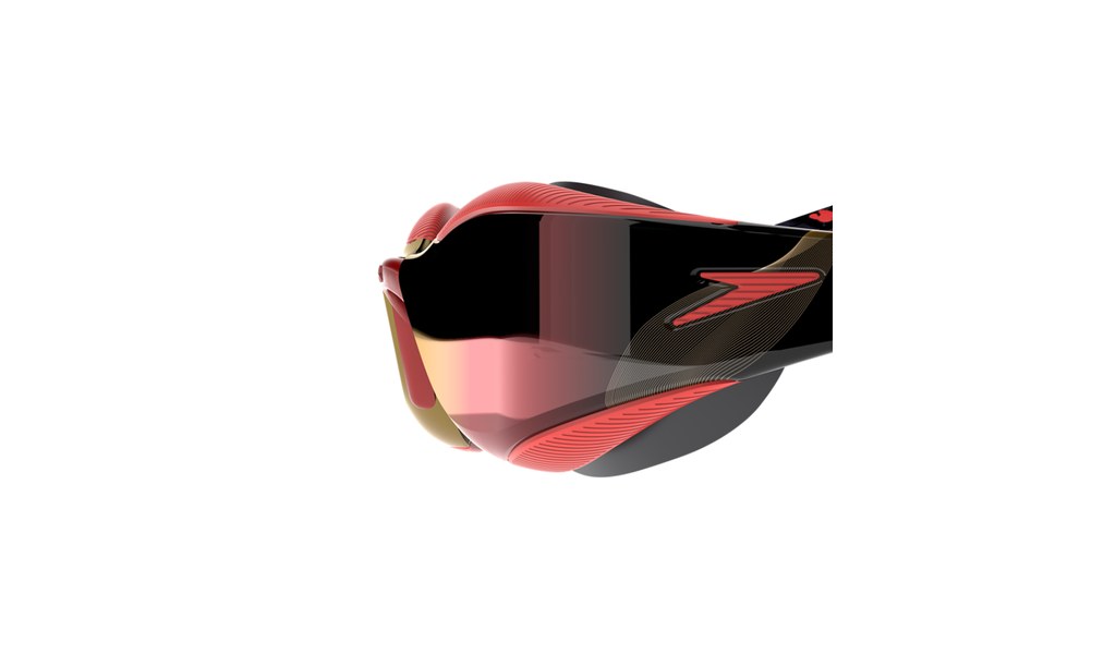 Speedo zwembril Fastskin Hyper Elite Mirrored Autumn Red/Smoke/Crimson Royal
