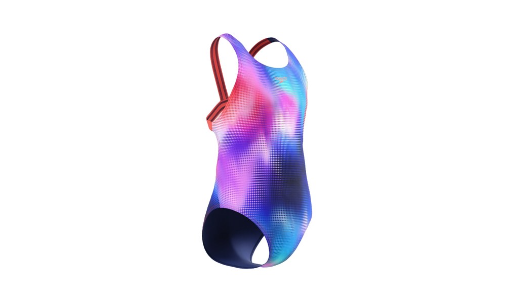Speedo Print Leaderback Swimsuit