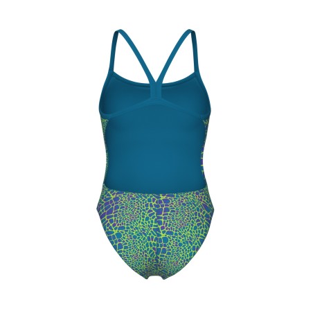 Arena W swimsuit snakeskin challenge back blue cosmo/multi/blue cosmo F38