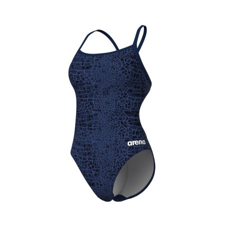 Arena W swimsuit Snakeskin challenge back navy-team navy F38