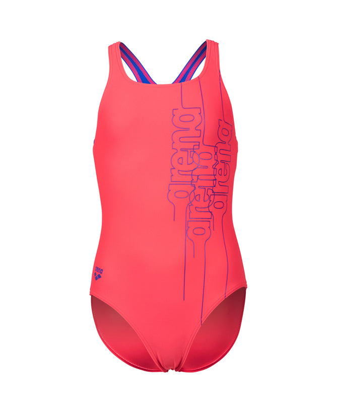 G Swimsuit Pro Back Graphic fluo-red-neon-blue