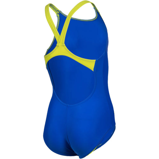 G Swimsuit V Back Graphic - neonblue-softgreen
