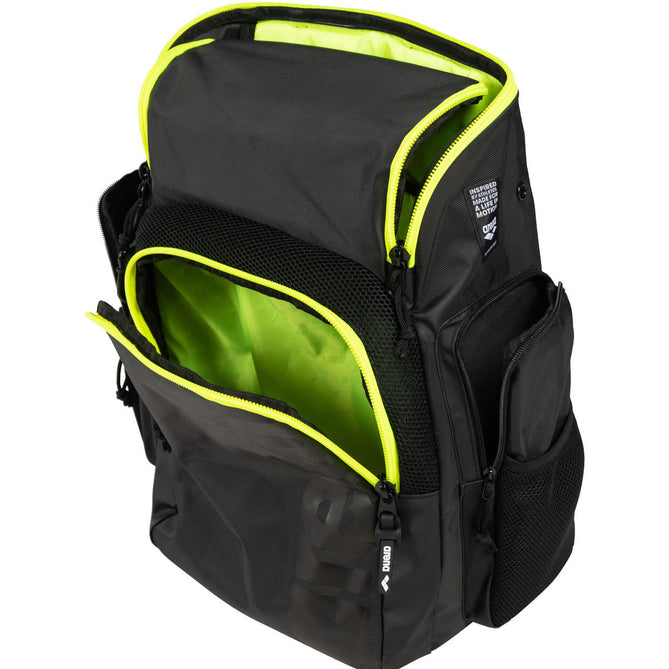Spiky III Backpack 35 darksmoke-neonyellow