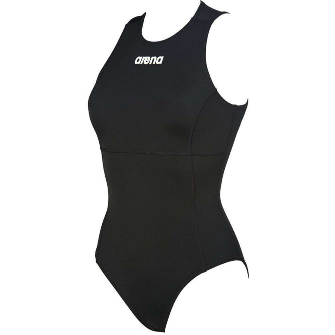 W Solid Waterpolo One Piece black/white