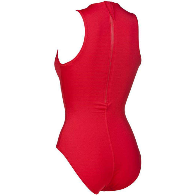 W Solid Waterpolo One Piece red/white