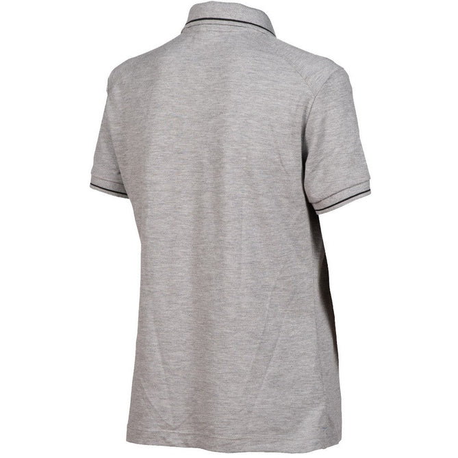 W Team Poloshirt Solid Cotton heather-grey
