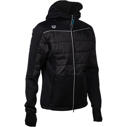 Team Hooded FZ Half-Quilted Jacket black