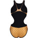 W 50Th Gold Swimsuit Tech One Back gold-multi-black
